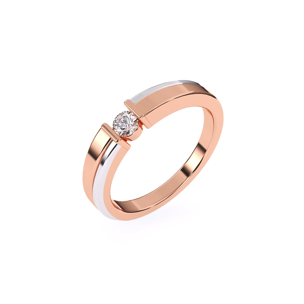 Forever One Round Diamond Tension Setting Ring